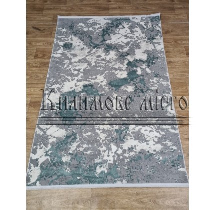 Синтетический  ковер LUXURY 05917A TURQUOISE-D.GREY HB - высокое качество по лучшей цене в Украине.